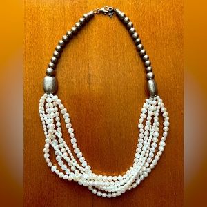 Silpada silver and pearl necklace
